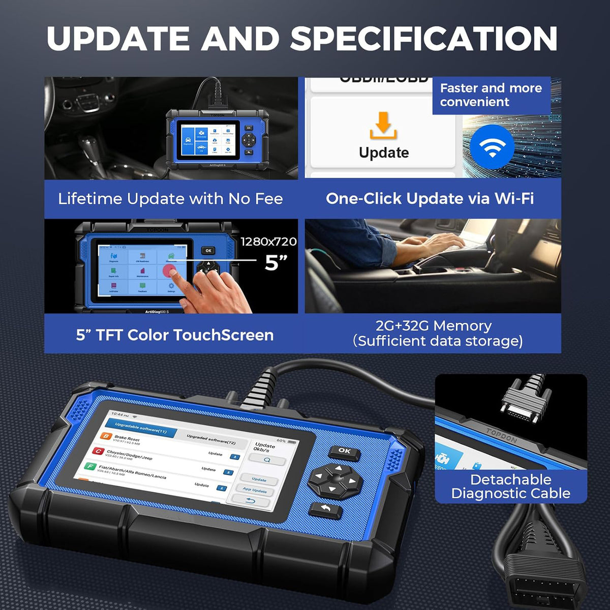 Professional  Car Diagnostic Scan Tool Upgrade